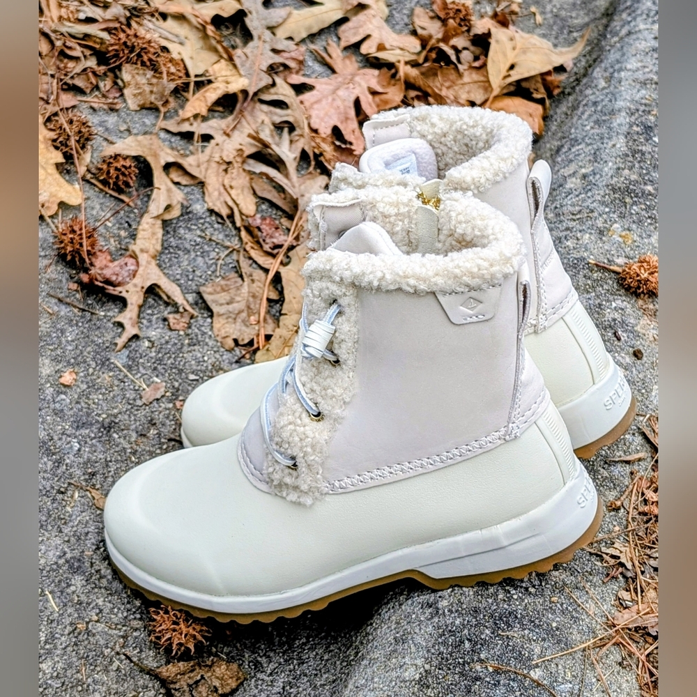 Sperry Women's Maritime Repel Teddy Trim Boots (New)